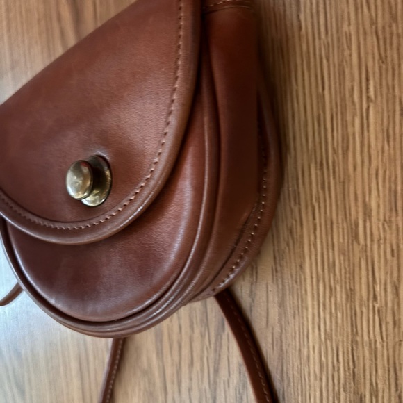COACH VINTAGE SMALL BRITISH TAN MINI CROSSBODY CONVERT BELT BAG 9826 EUC - Picture 9 of 11